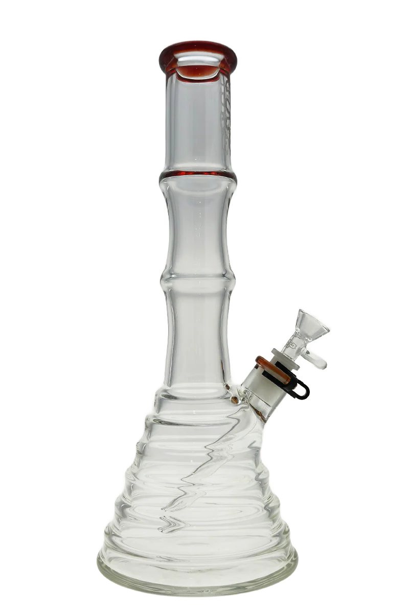TAG - 15" Beaker Bong Bamboo 50x7MM (4.50") 18/14MM Downstem - Image 50