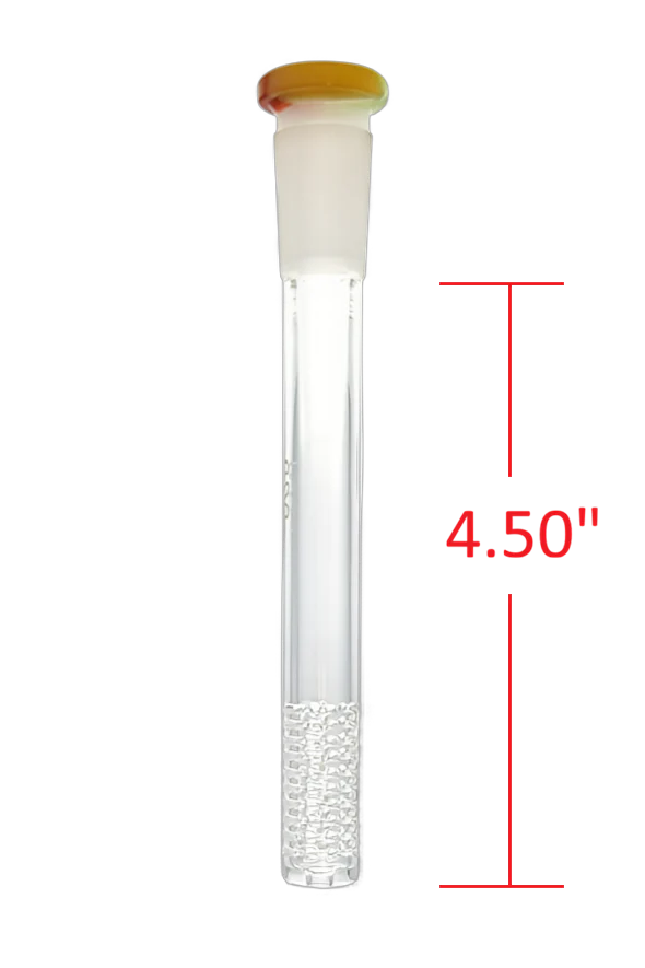TAG - 18/14MM 10 Row x 3 (90 Hole) Closed End Gridded Super Slit Bong Downstem - Image 3