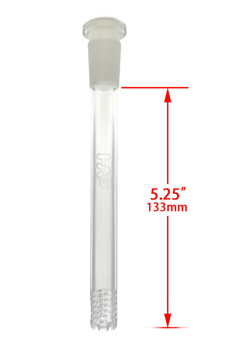 TAG - 18/14MM Open End Bong Downstem - 6 Row x 3 (54 Hole) Multiplying Super Slit - Image 28