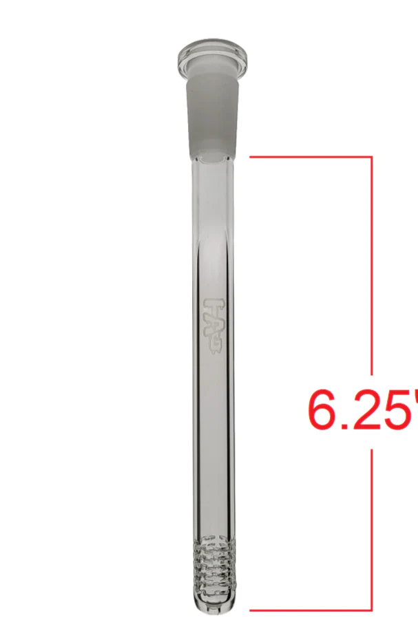 TAG - 18/14MM Open End Bong Downstem - 6 Row x 3 (54 Hole) Multiplying Super Slit - Image 30