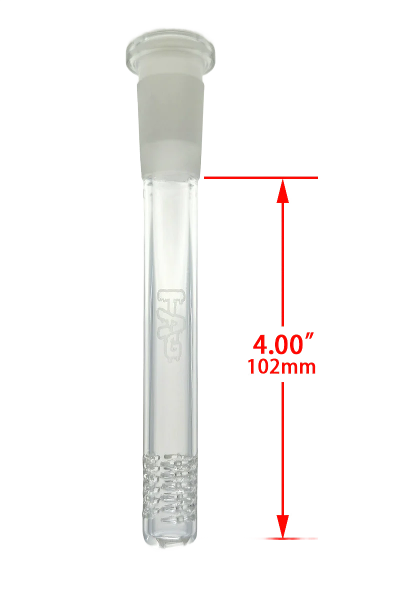 TAG - 18/14MM Open End Bong Downstem - 6 Row x 3 (54 Hole) Multiplying Super Slit - Image 36