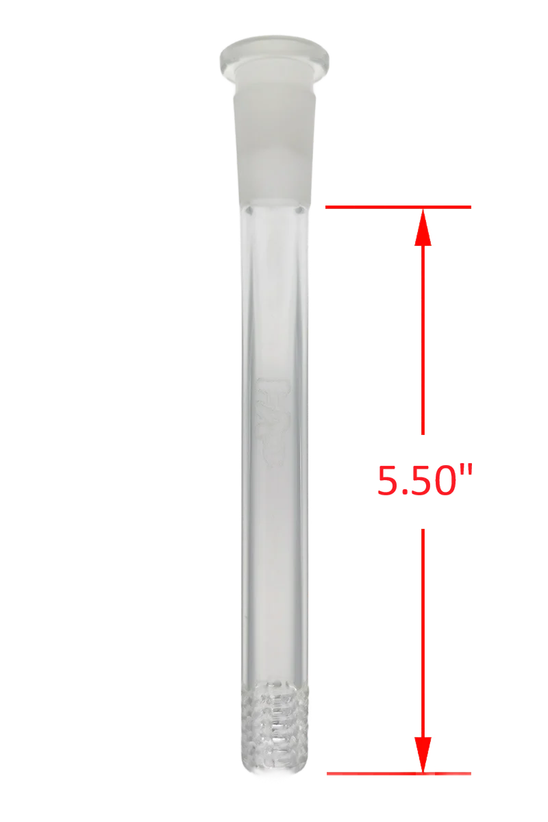 TAG - 18/14MM Open End Bong Downstem - 6 Row x 3 (54 Hole) Multiplying Super Slit - Image 38