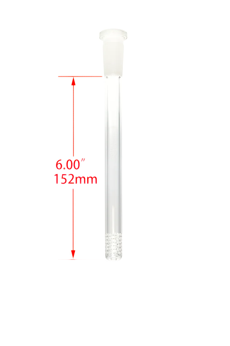 TAG - 18/14MM Open End Bong Downstem - 6 Row x 3 (54 Hole) Multiplying Super Slit - Image 41