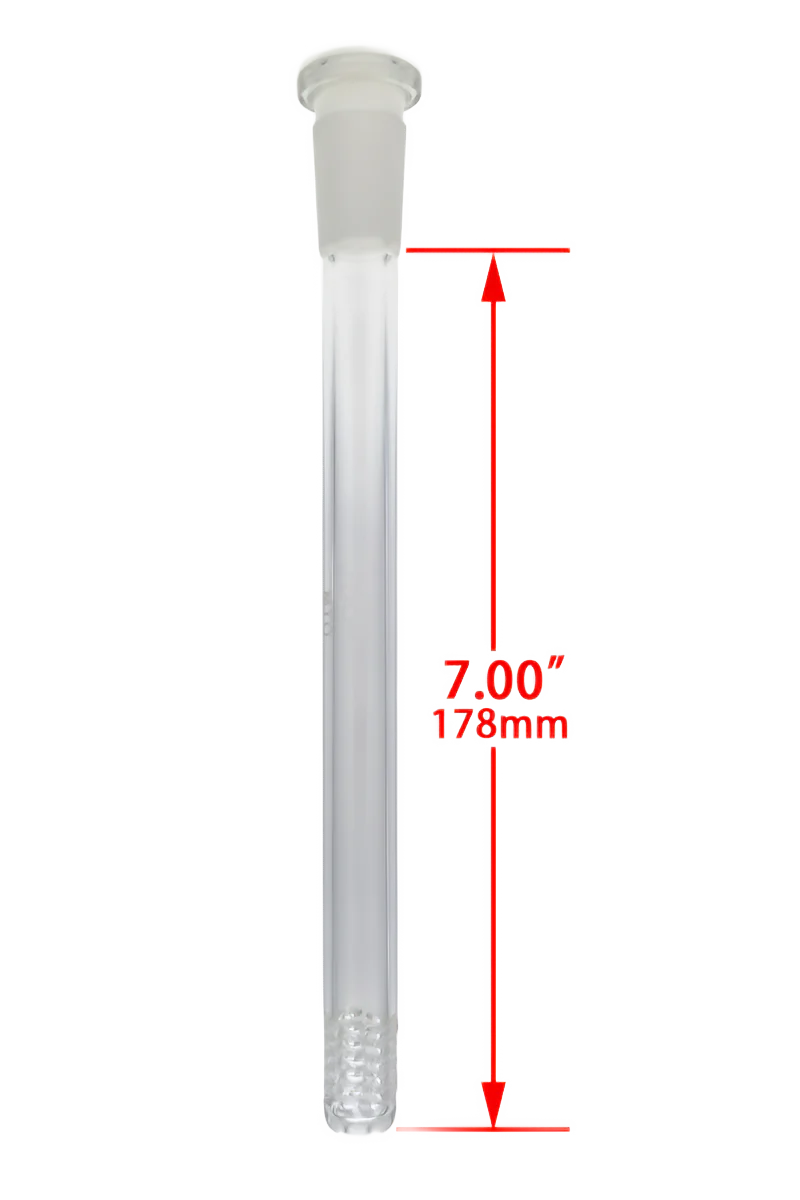 TAG - 18/14MM Open End Bong Downstem - 6 Row x 3 (54 Hole) Multiplying Super Slit - Image 43