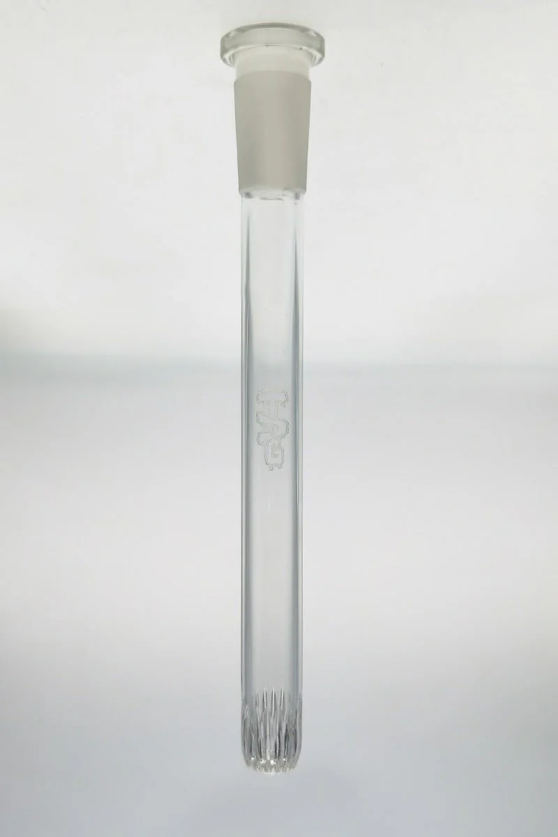 TAG - 18/14MM Open End Rounded Super Slit Showerhead Bong Downstem
