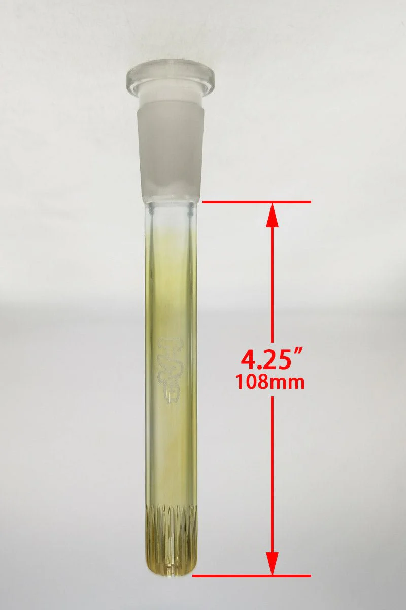 TAG - 18/14MM Open End Rounded Super Slit Showerhead Bong Downstem - Image 15
