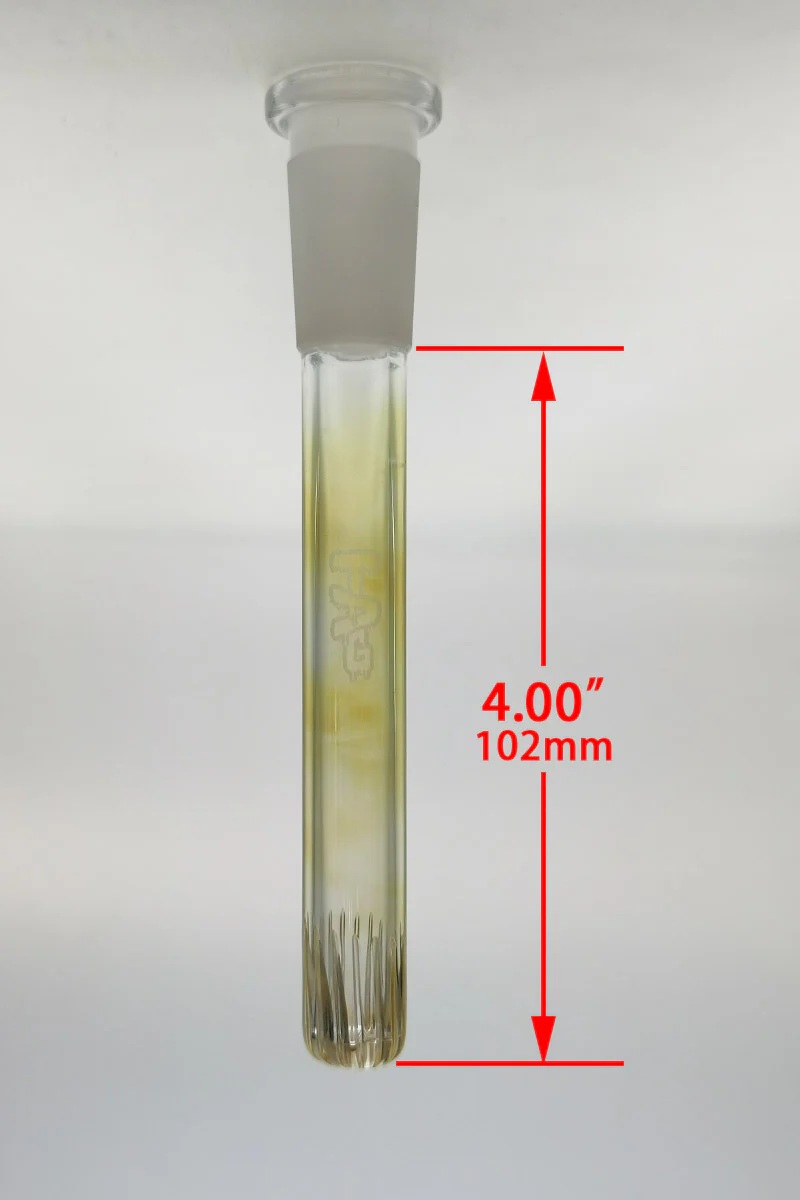 TAG - 18/14MM Open End Rounded Super Slit Showerhead Bong Downstem - Image 2