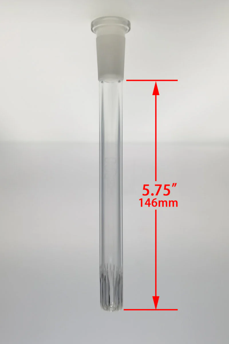 TAG - 18/14MM Open End Rounded Super Slit Showerhead Bong Downstem - Image 29