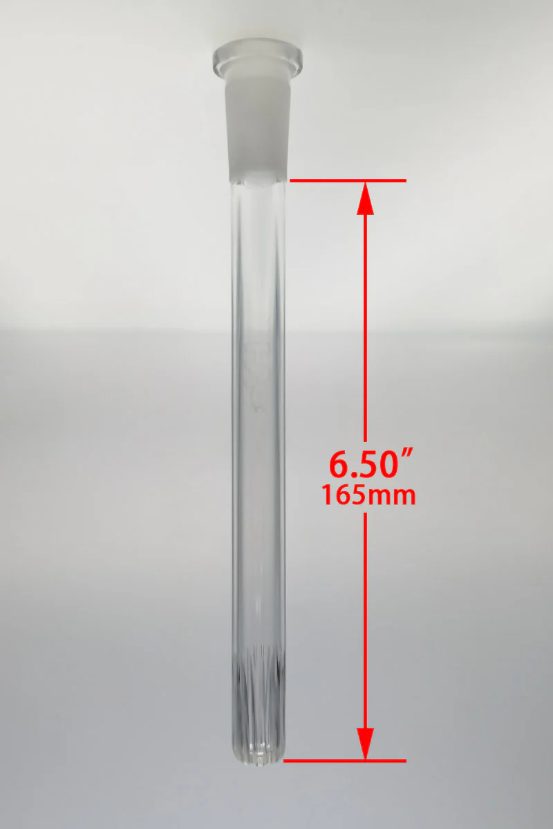 TAG - 18/14MM Open End Rounded Super Slit Showerhead Bong Downstem - Image 32