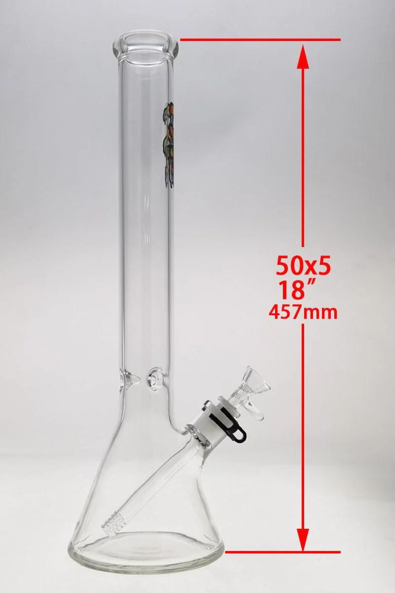 TAG - 18" Beaker Bong 50x5MM - 18/14MM Downstem (4.50") - Image 25
