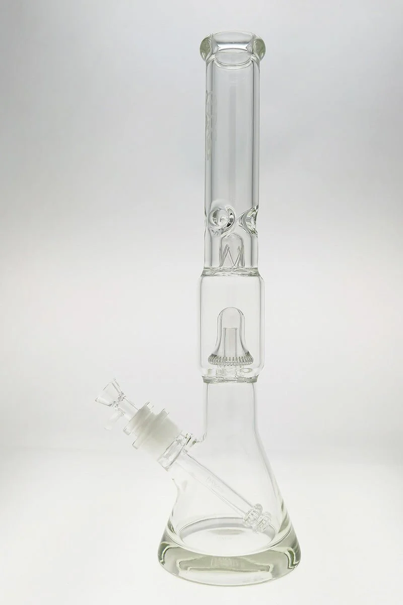 TAG - 19" Fixed Super Slit Bellow UFO Beaker Bong 50x7MM - 28/18MM Downstem (4.75") - Image 3