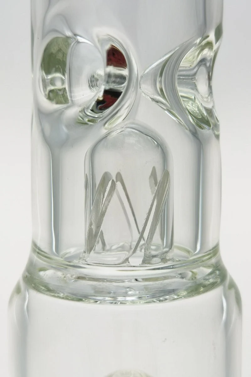 TAG - 19" Fixed Super Slit Bellow UFO Beaker Bong 50x7MM - 28/18MM Downstem (4.75") - Image 7