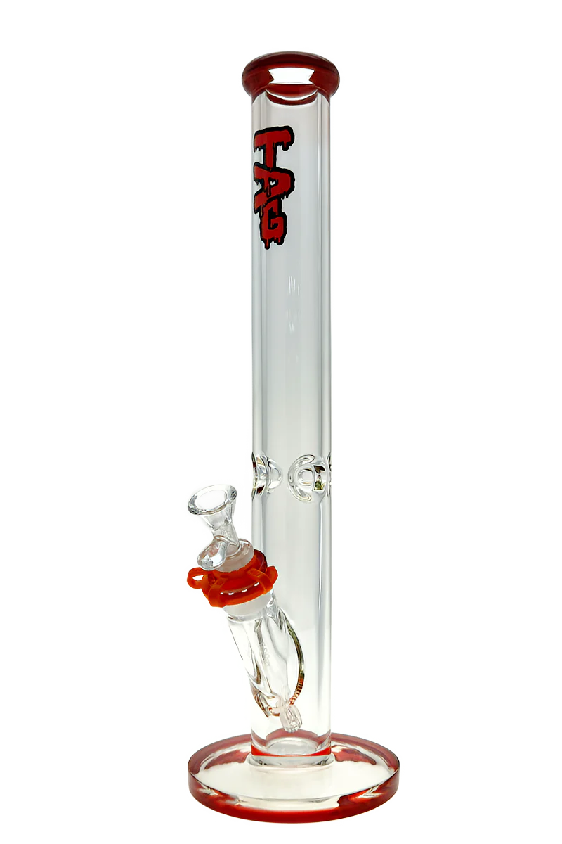 TAG - 18" Straight Tube Bong 50x9MM - 18/14MM Downstem (4.00") - Image 13