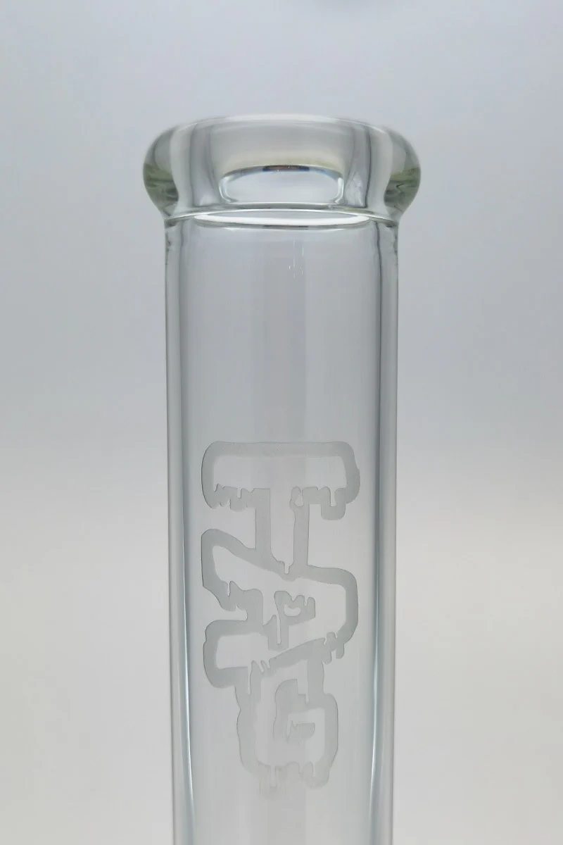TAG - 18" Straight Tube Bong 50x5MM - 18/14MM Downstem (4.00") - Image 8