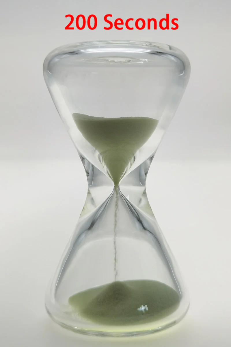 TAG - 3.5" Hour Glass with Glow in the Dark Sand - Image 86