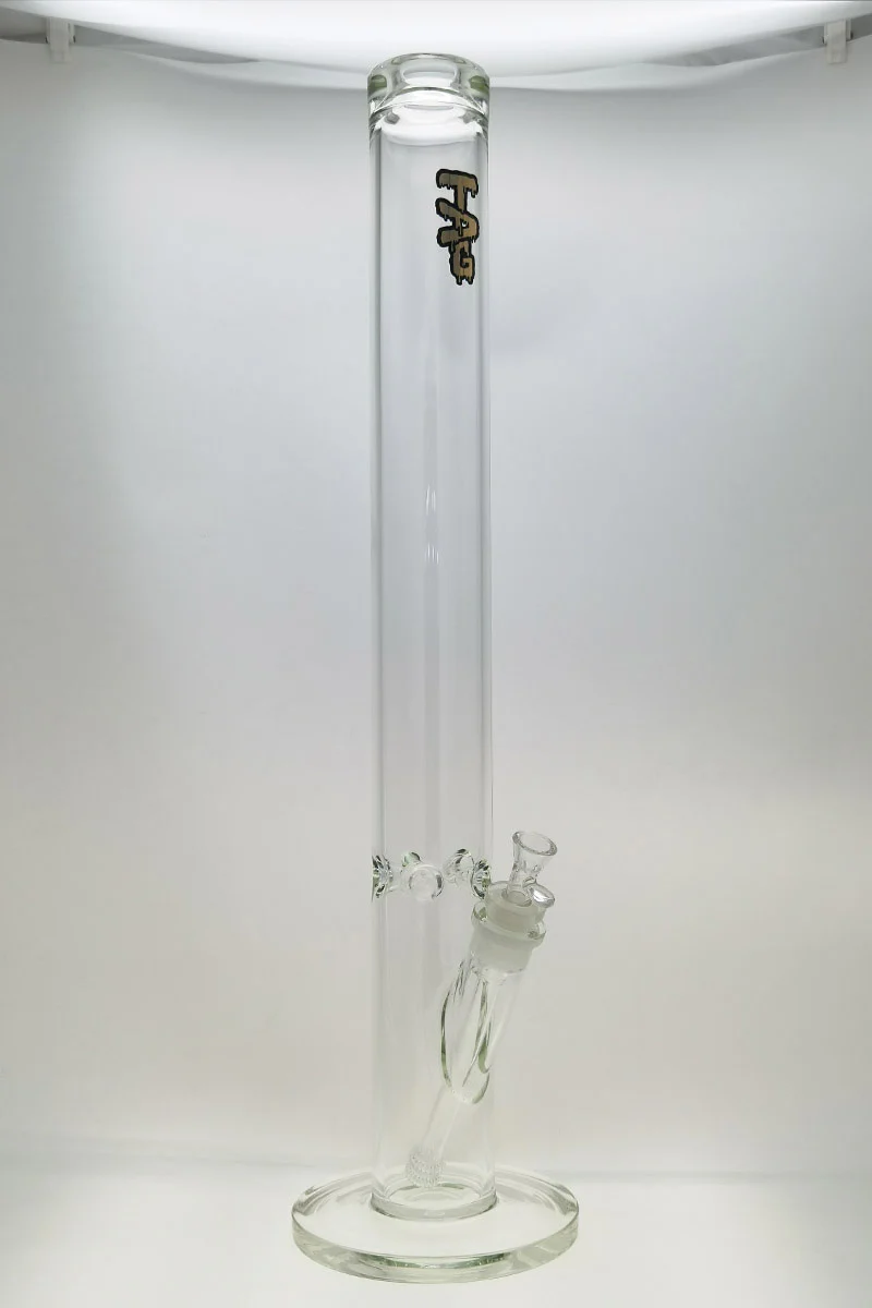 TAG - 30" Straight Tube Bong 80x7MM - 28/18MM Downstem (7.00")