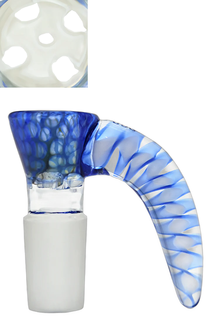 TAG - Disc Screen Bong Slide Bowl Piece with Horn Handle - Image 4