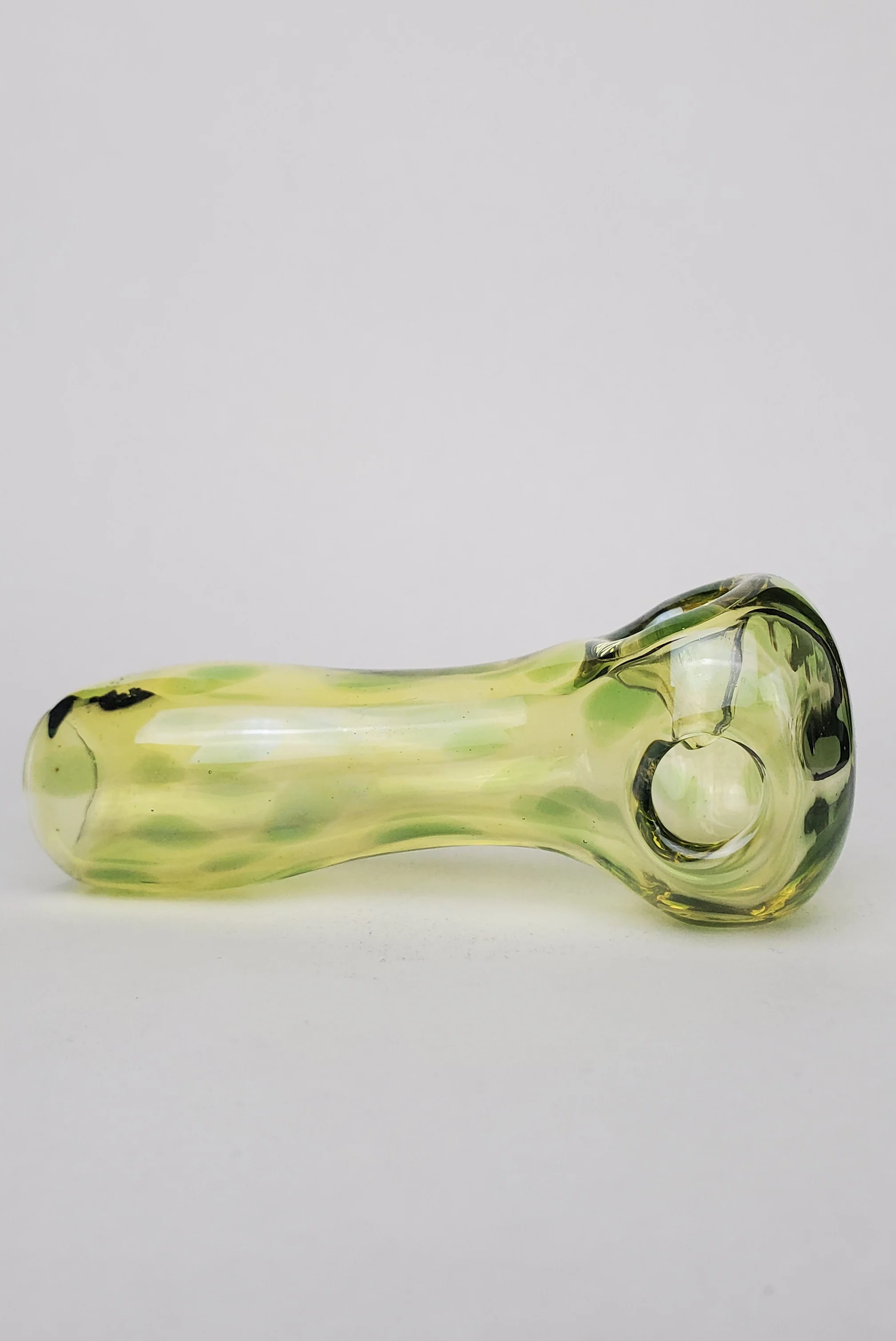 TAG - 4" Silver Fumed Dry Spoon Pipe - Carb Hole: Right Side - Image 6