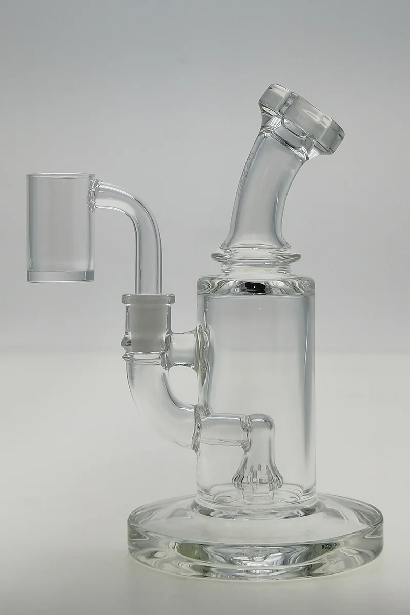 TAG - 6" Bent Neck Micro Bellow UFO Dab Rig 44x4MM (10MM Female) - Image 2
