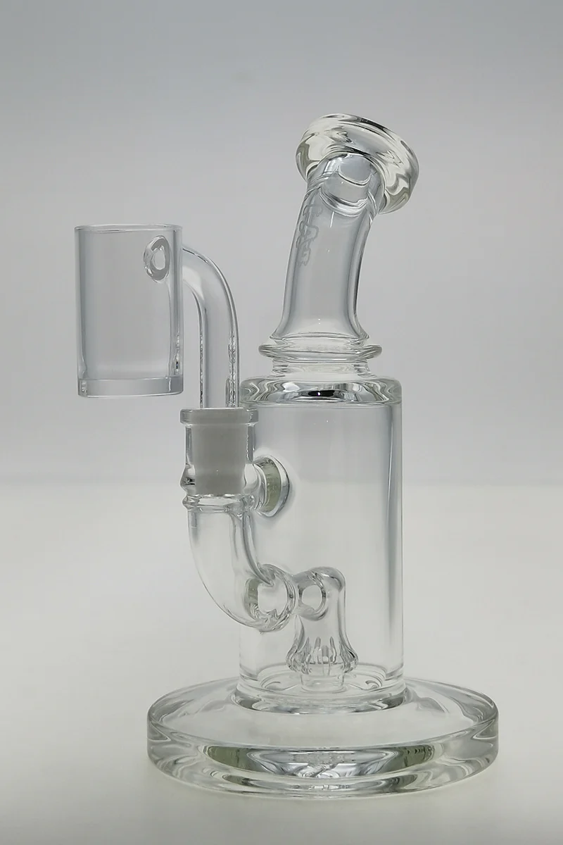 TAG - 6" Bent Neck Micro Bellow UFO Dab Rig 44x4MM (10MM Female) - Image 3
