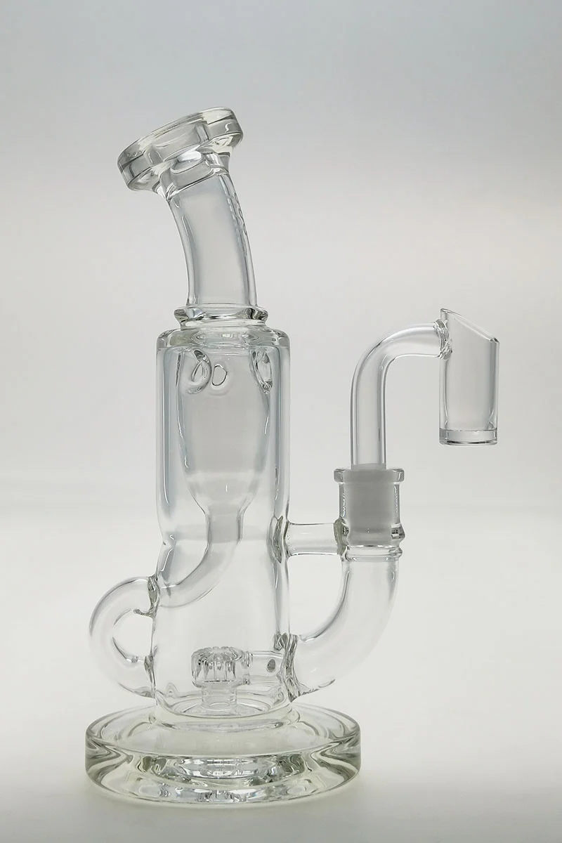 TAG - 7" Micro Super Slit Puck Mini Klein Dab Rig 38x4MM (10MM Female) - Image 4