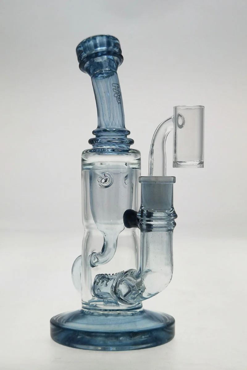 TAG - 8" Super Slit Puck Klein Incycler (Recycler) Dab Rig 44x4MM (14MM Female) - Image 117