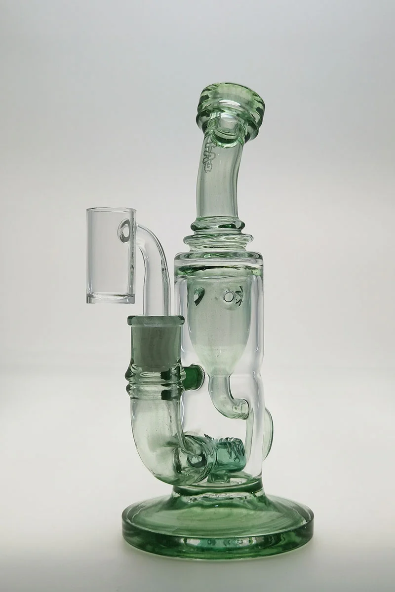 TAG - 8" Super Slit Puck Klein Incycler (Recycler) Dab Rig 44x4MM (14MM Female) - Image 134