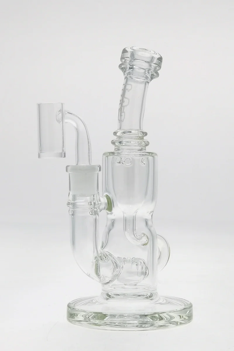 TAG - 8" Super Slit Puck Klein Incycler (Recycler) Dab Rig 44x4MM (14MM Female) - Image 175