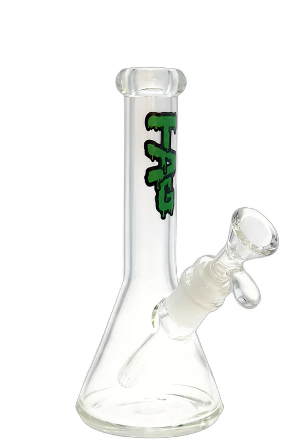 TAG - 8" Beaker Bong 32x4MM - 18/14MM Downstem (3.25")