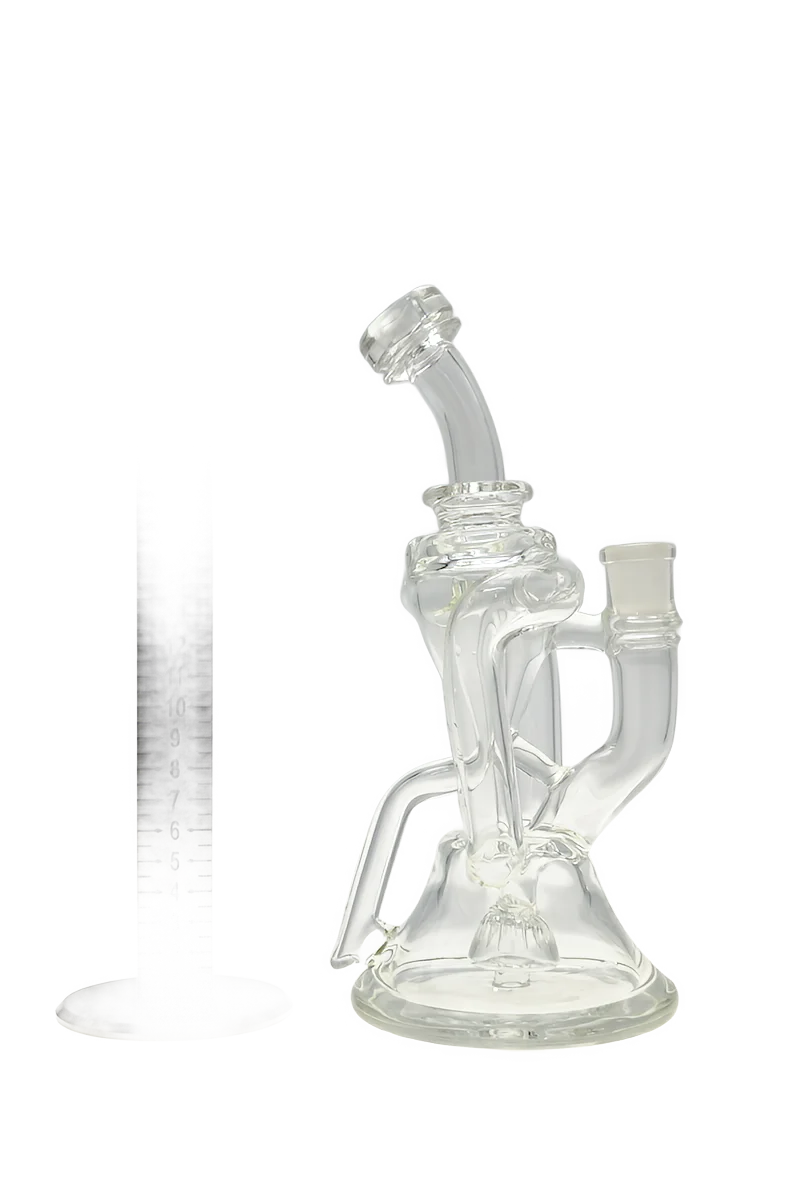 TAG - 9" Super Slit Donut Dual Arm Recycler Dab Rig (14MM Female) - Image 10