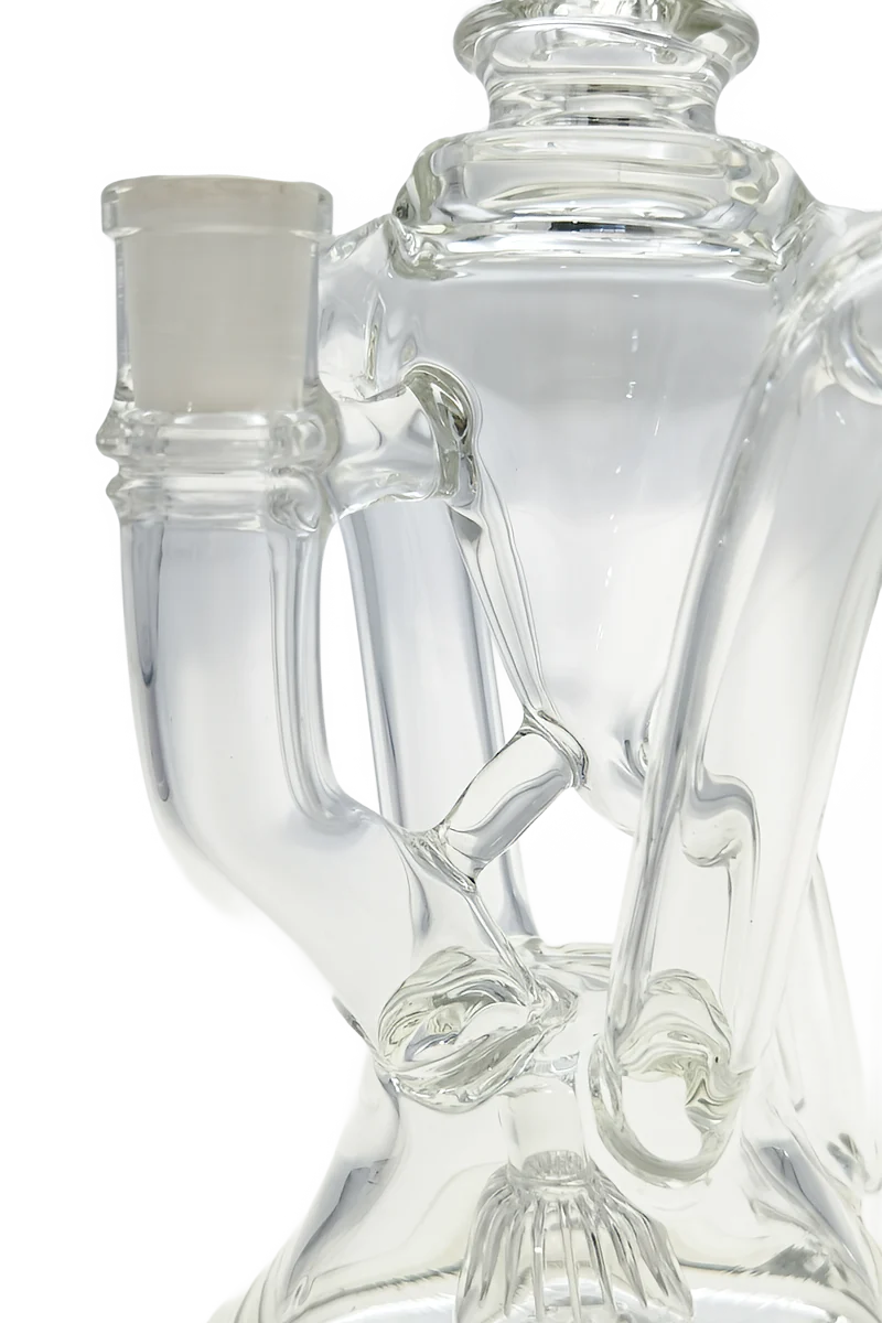 TAG - 9" Super Slit Donut Dual Arm Recycler Dab Rig (14MM Female) - Image 15