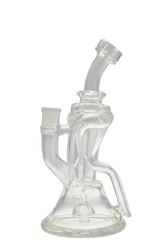 TAG - 9" Super Slit Donut Dual Arm Recycler Dab Rig (14MM Female) - Image 3