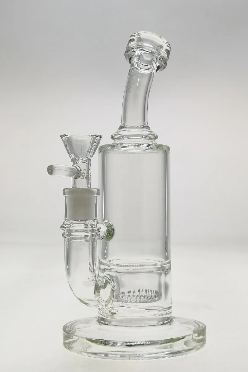 TAG - 9" Bent Neck Interior Showerhead Dab Rig Bong 55x5MM (14MM Female) - Image 18