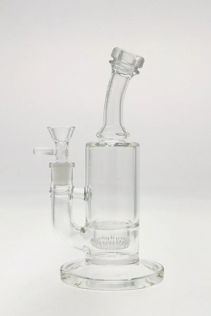 TAG - 9" Bent Neck Interior Showerhead Dab Rig Bong 55x5MM (14MM Female) - Image 8